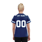 Custom Blue Classic Style Personalized Authentic Football Jersey FBJ02-bd0a70a7