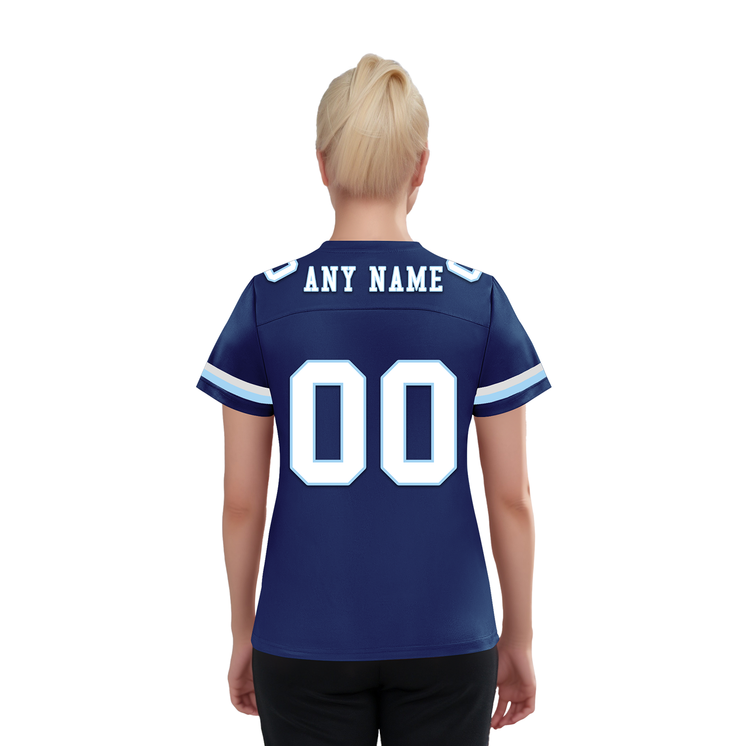 Custom Blue Classic Style Personalized Authentic Football Jersey FBJ02-bd0a70a7