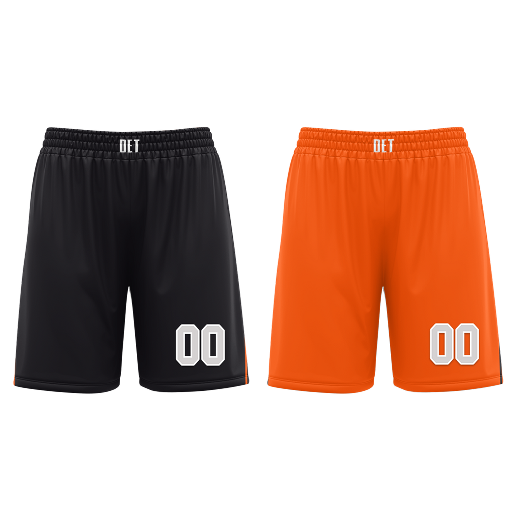 Custom Black Orange Classic Style Reversible Basketball Uniform Personalized Ordinary BBJR-D017019