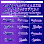 Custom Purple Blue Gradient Fashion Personalized Authentic Baseball Jersey BSBJ01-D0a7a0b
