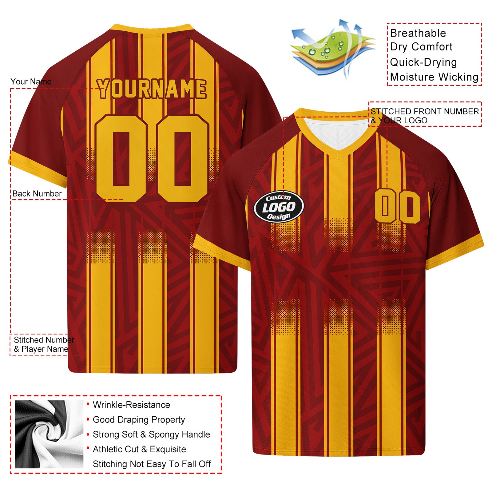 Custom Spain 2026 World Cup Football Shirt Customized Soccer Jersey for Fans Add Your Name & Number FZ190-F020047-2