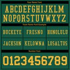 Custom Green Yellow Green Bay Personalized Authentic Football Jersey FBJ02-E0601-7