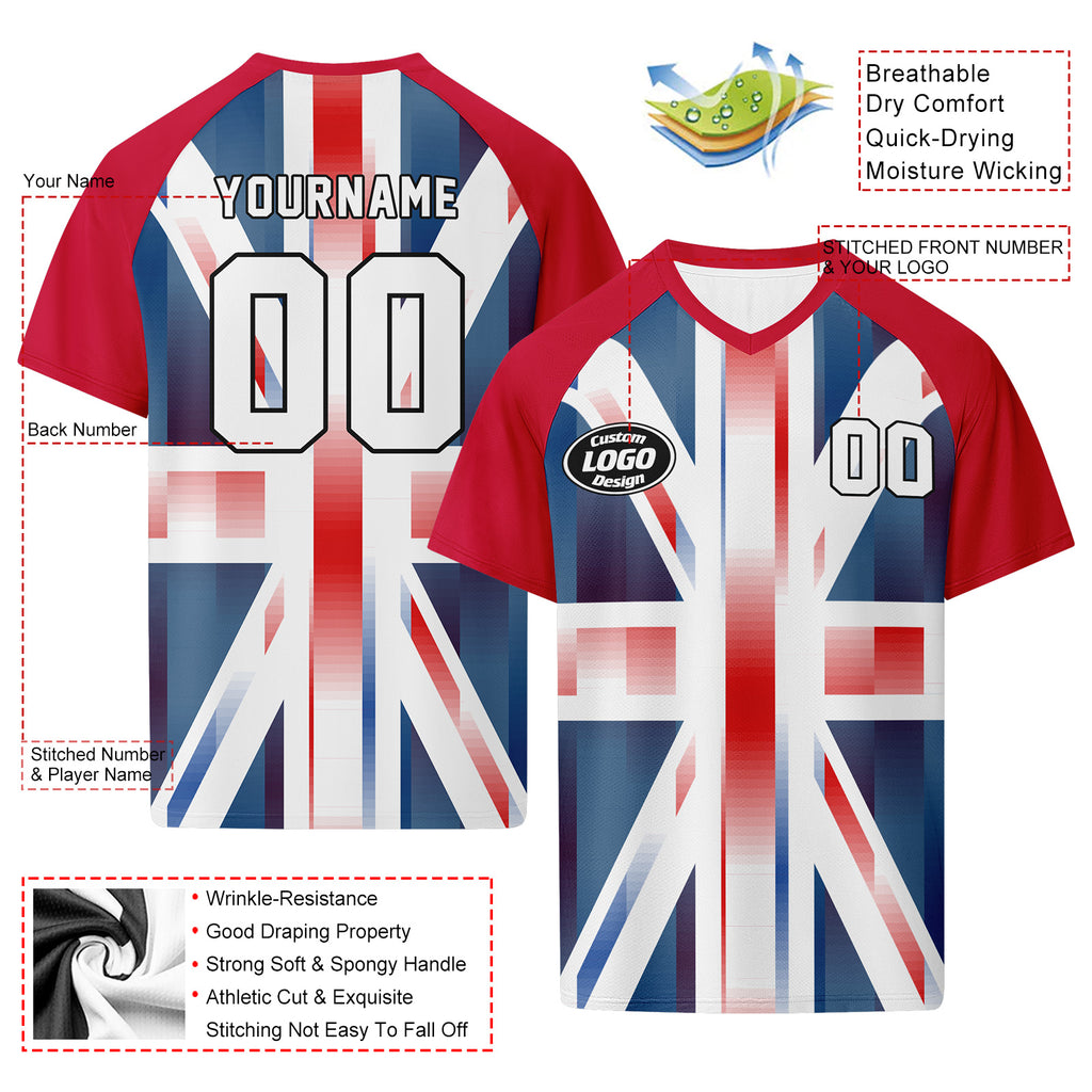 Custom England 2026 World Cup Football Shirt Customized Soccer Jersey for Fans Add Your Name & Number FZ190-F023109-12