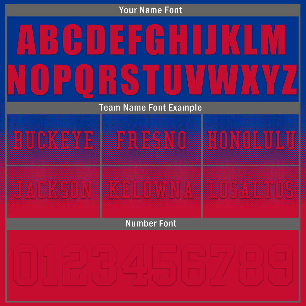 Custom Red Blue Buffalo Personalized Authentic Football Jersey FBJ02-D020249-4