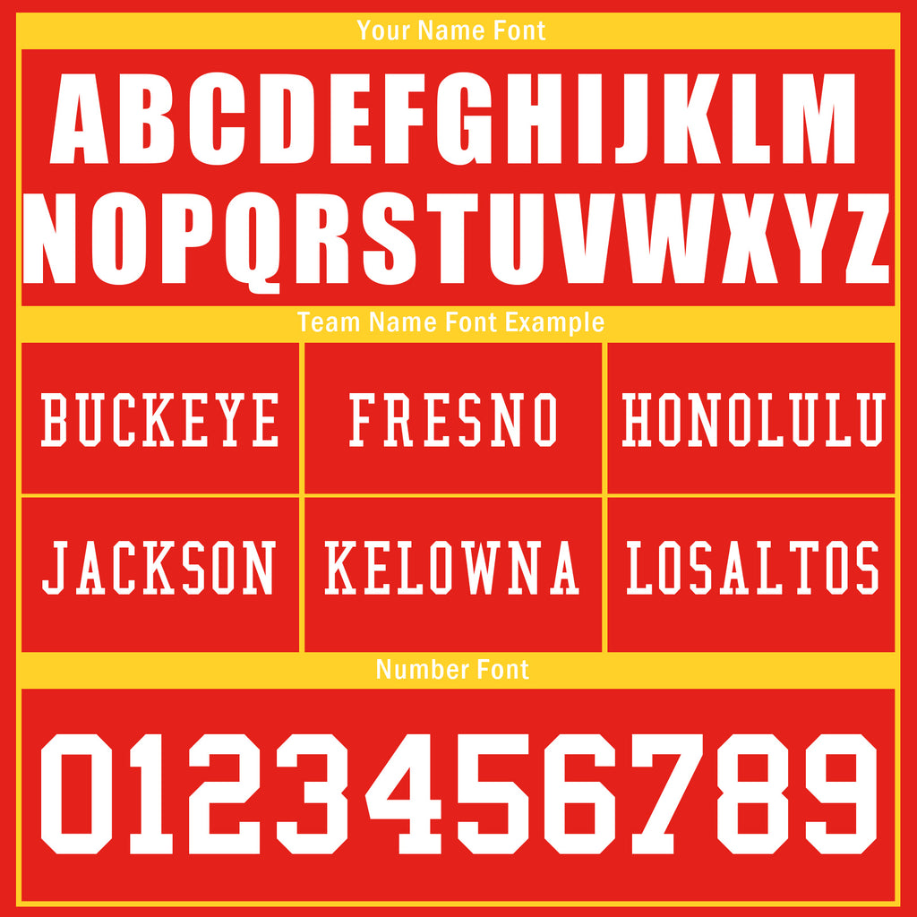 Custom Red Yellow Kansas City Football Jersey and Firesoul Sports Shoes Combo Offer Personalized Combo ZH-D020273-18