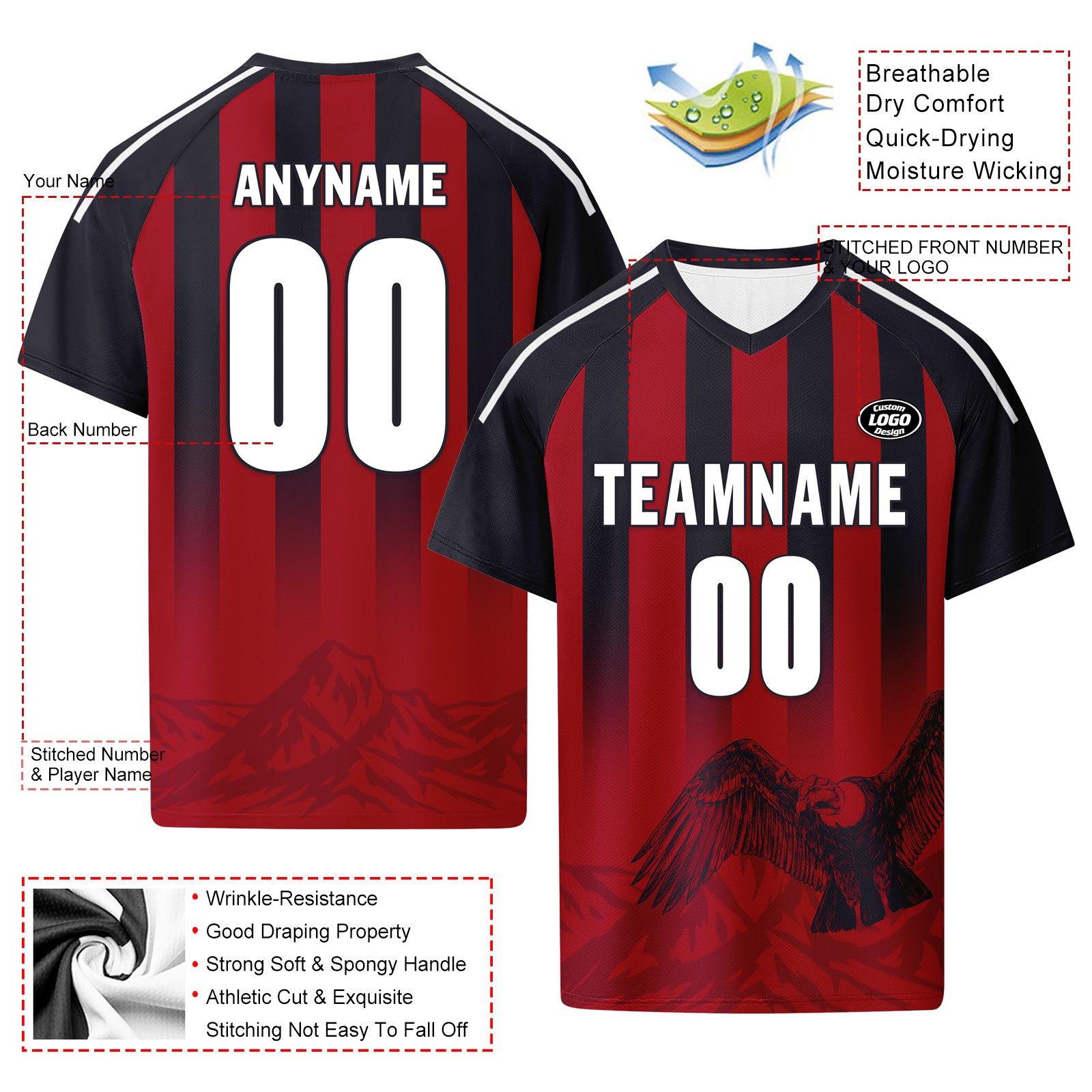 Custom Argentina 2026 World Cup Football Shirt Customized Soccer Jersey for Fans Add Your Name & Number FZ190-F007001-04