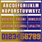 Custom Purple Yellow Maryland Personalized Authentic Football Jersey FBJ02-D028017-17