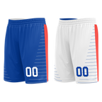 Custom Blue White Classic Style Reversible Basketball Uniform Personalized COOLMAX BBJR-D017031