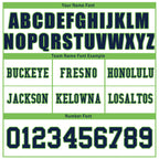 Custom White Green Seattle Personalized Authentic Football Jersey FBJ02-D020256-14