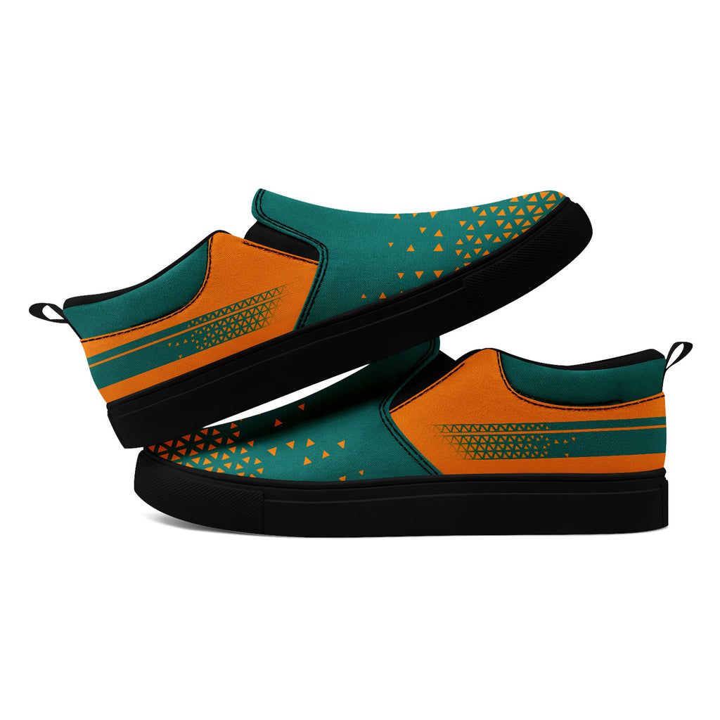 Custom Canvas Sneakers Personalized Slip On Shoes FN071-E023042-6