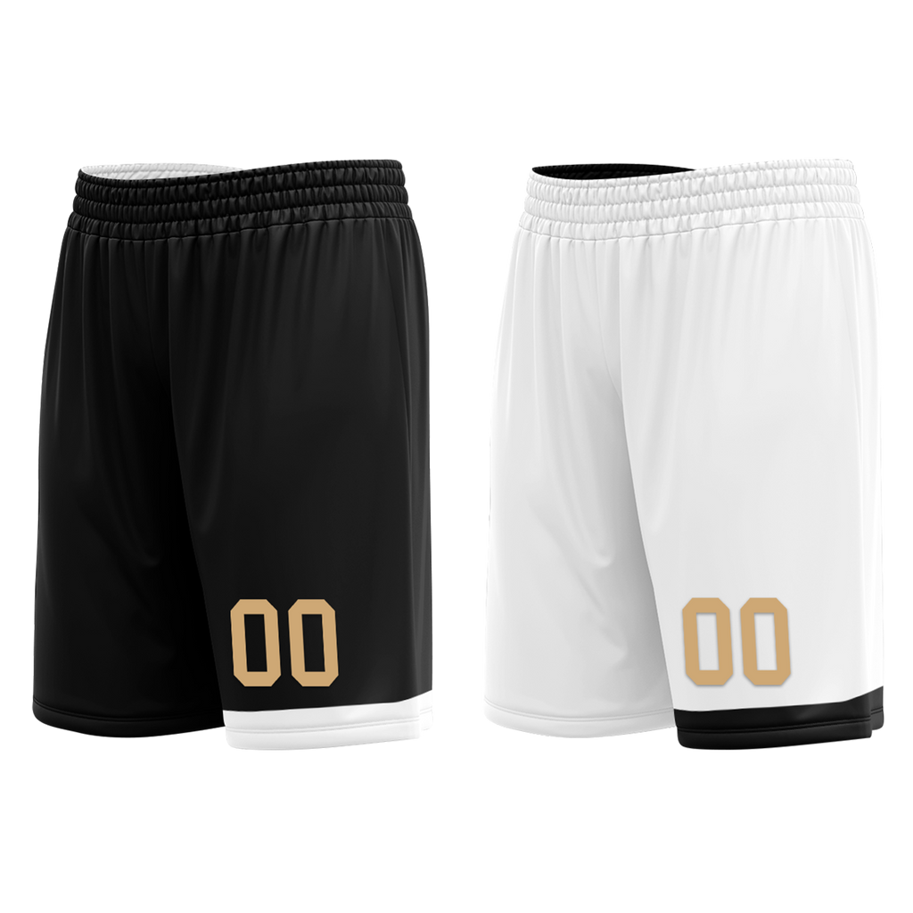 Custom Black White Classic Style Reversible Basketball Uniform Personalized Ordinary BBJR-D017044