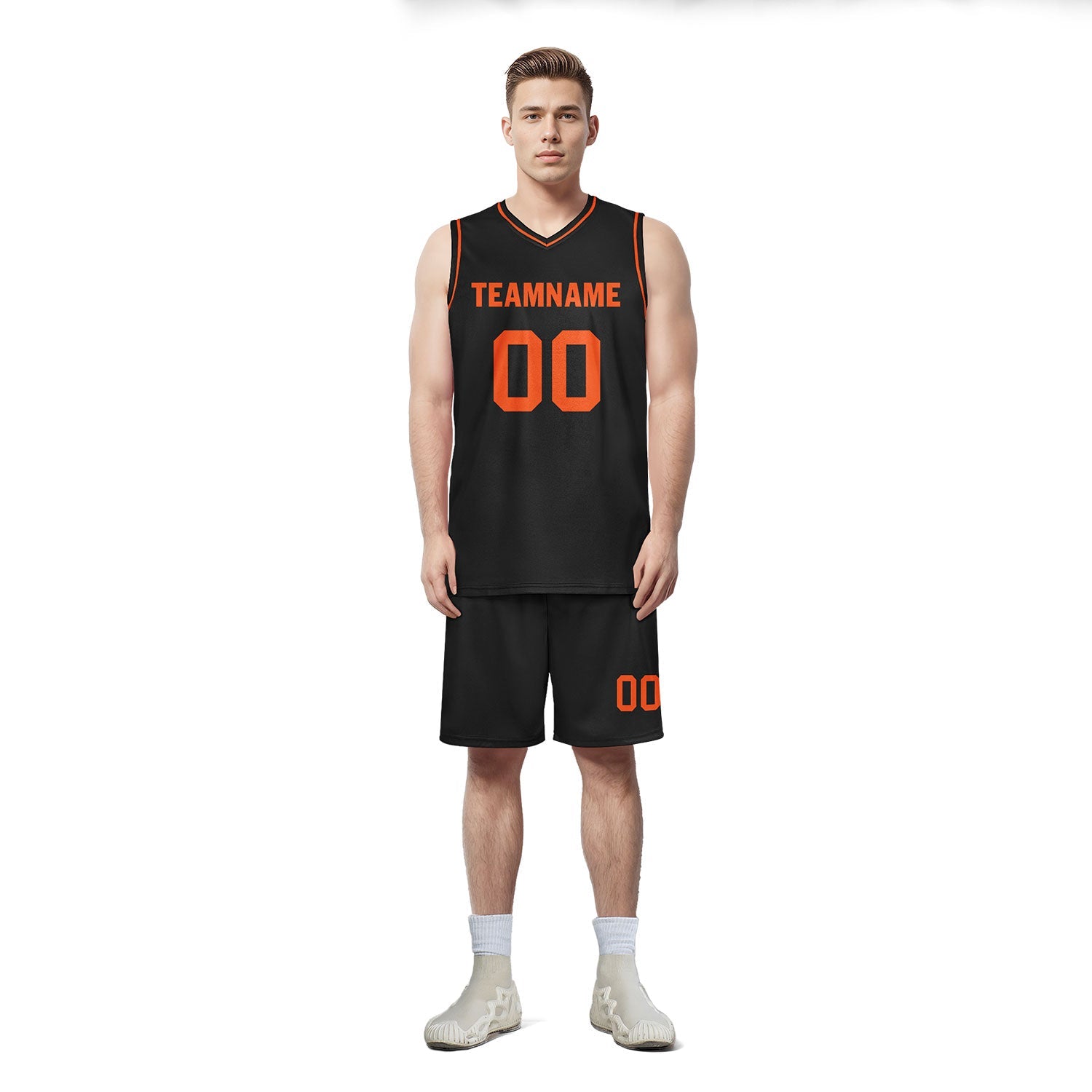 Custom Black Classic Style Sports Uniform Basketball Jersey BBJ01-D020105-7