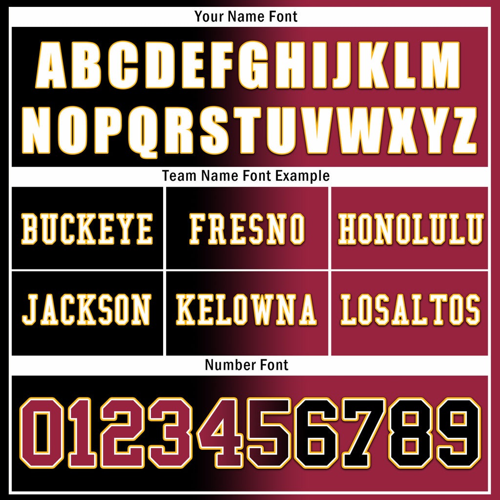 Custom Red Black Arizona Personalized Authentic Football Jersey FBJ02-D028017-1