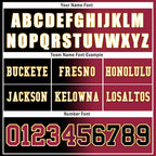 Custom Red Black Arizona Personalized Authentic Football Jersey FBJ02-D028017-1