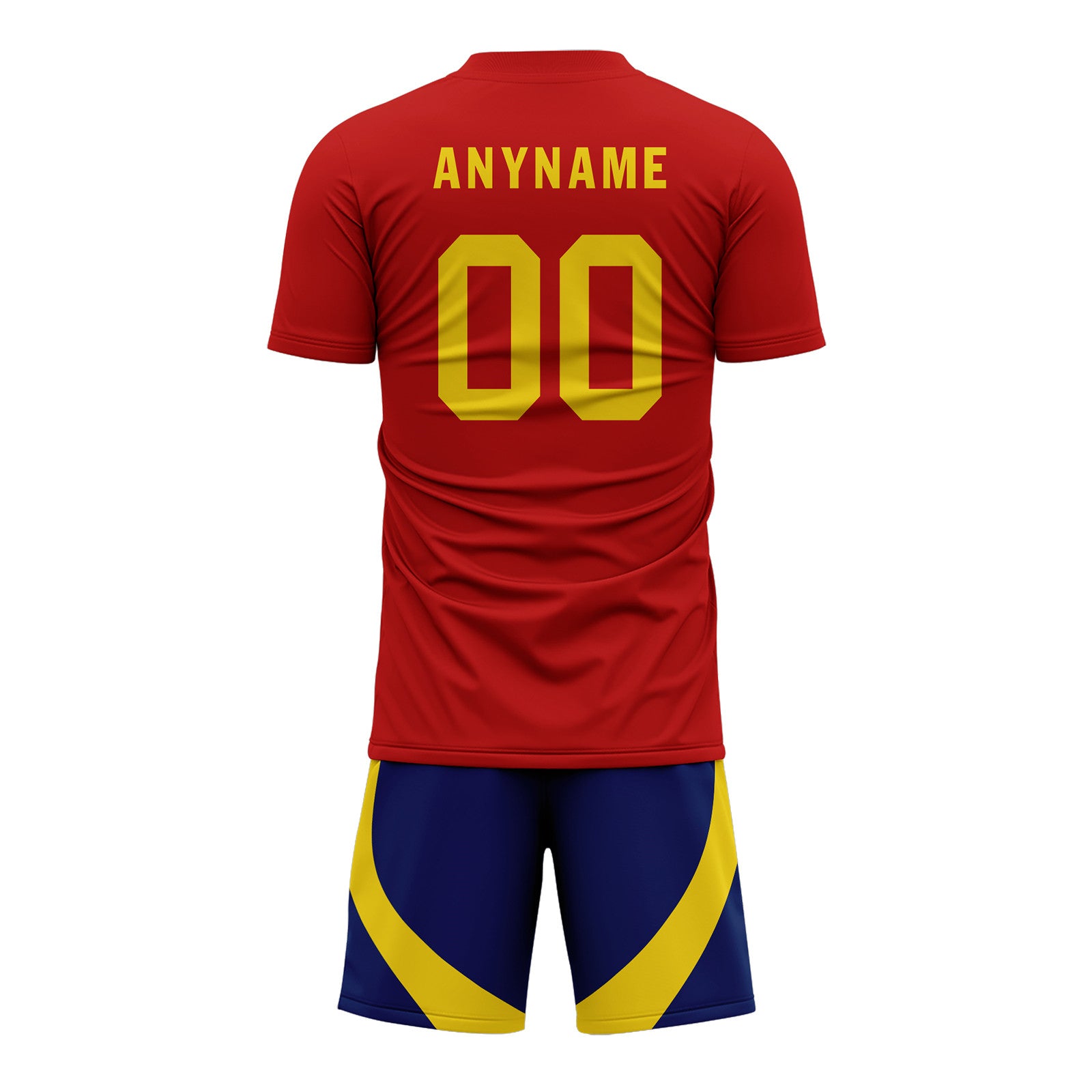 Custom Spain Red Yellow Soccer Sets Jersey Personalized SCJ101-D06143