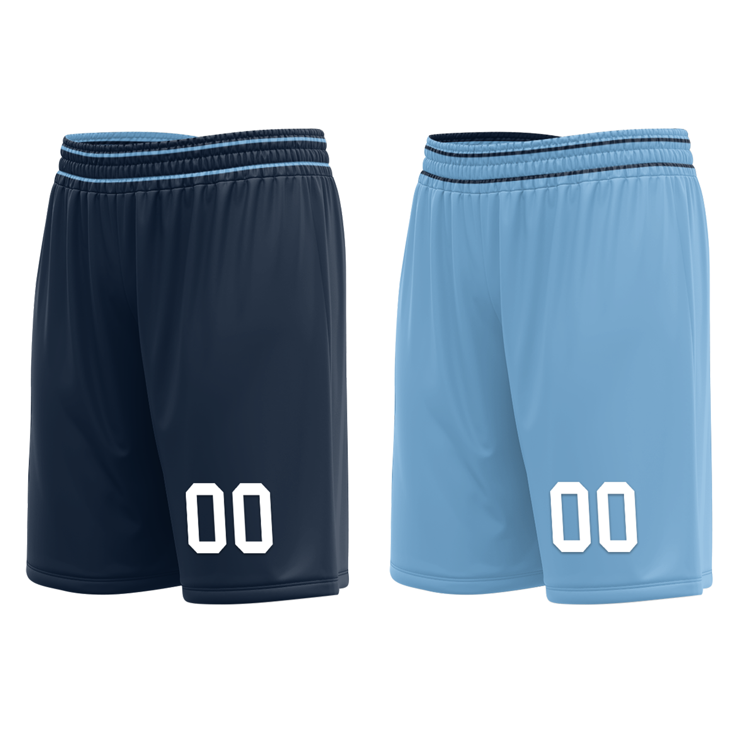 Custom Blue Classic Style Reversible Basketball Uniform Personalized Ordinary BBJR-D017032