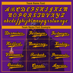 Custom Purple Yellow Skull Fashion Personalized Authentic Baseball Jersey BSBJ01-D017149