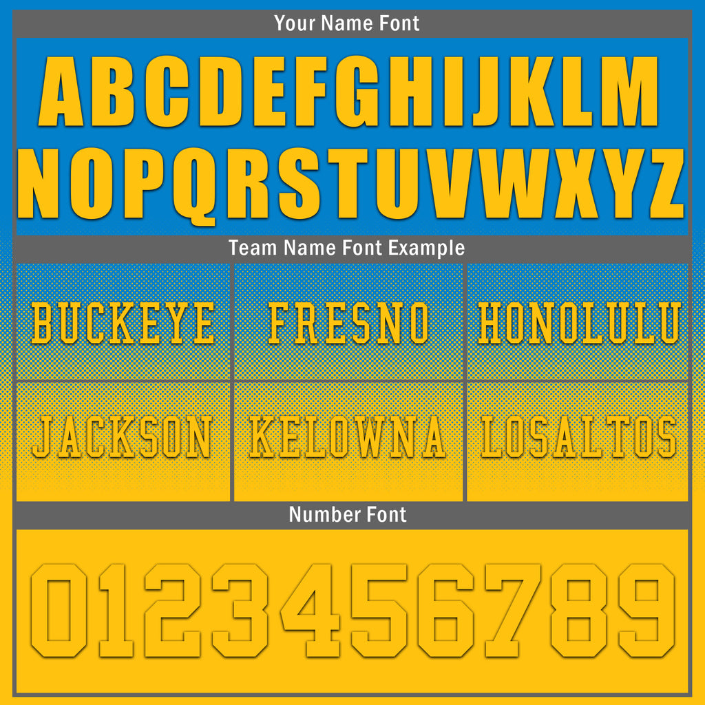 Custom Blue Yellow Los Angeles Football Jersey and Hat Combo Offer Personalized Combo ZH-D020326-22