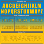 Custom Blue Yellow Los Angeles Football Jersey and Hat Combo Offer Personalized Combo ZH-D020326-22