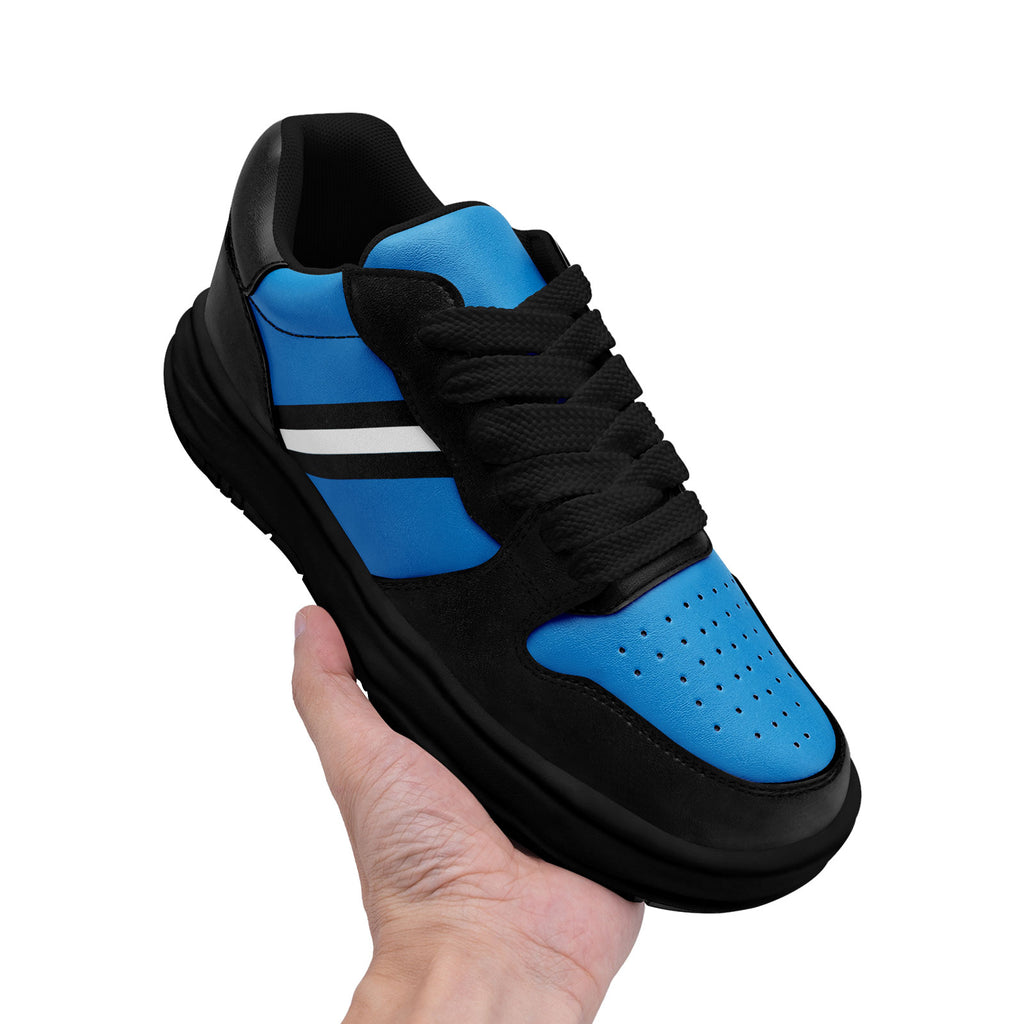 Custom Blue Black Carolina Shoes Personalized Sneaker FN032-D020389-5