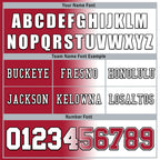 Custom White Red New York Personalized Authentic Football Jersey FBJ02-D028017-11