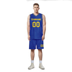 Custom Blue Classic Style Sports Uniform Basketball Jersey BBJ01-D020105-12