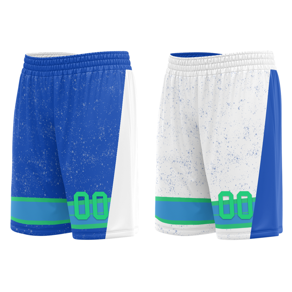 Custom Blue White Classic Style Reversible Basketball Uniform Personalized Ordinary BBJR-D017009