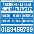 Custom Blue White Detroit Personalized Authentic Football Jersey FBJ02-E0601-1