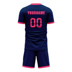 Custom Blue Pink Soccer Sets Jersey Personalized SCJ101-D020131-1