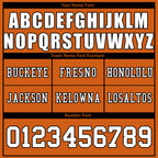 Custom Orange Black Cincinnati Personalized Authentic Football Jersey FBJ02-D020256-30