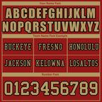 Custom Red San Francisco Personalized Authentic Football Jersey FBJ02-D025033-22