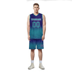 Custom Blue Fade Fashion Sports Uniform Basketball Jersey BBJ01-D020102-9