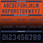 Custom Orange White Colorado Personalized Authentic Football Jersey FBJ02-D023033-10
