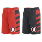 Custom Red Black Classic Style Reversible Basketball Uniform Personalized COOLMAX BBJR-D017038