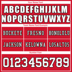 Custom Red Tampa Personalized Authentic Football Jersey FBJ02-D020256-15