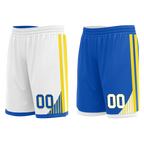 Custom White Blue Classic Style Reversible Basketball Uniform Personalized Ordinary BBJR-D017004