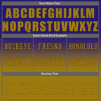 Custom Purple Yellow Baltimore Football Jersey and Hat Combo Offer Personalized Combo ZH-D020326-2