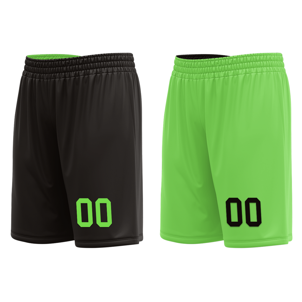 Custom Black Green Classic Style Reversible Basketball Uniform Personalized Ordinary BBJR-D017049
