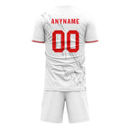 Custom White Gray Soccer Sets Jersey Personalized SCJ101-D28047