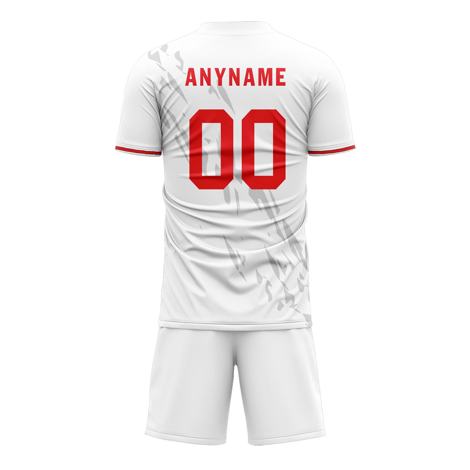 Custom White Gray Soccer Sets Jersey Personalized SCJ101-D28047