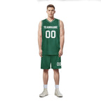 Custom Green Classic Style Sports Uniform Basketball Jersey BBJ01-D020105-22