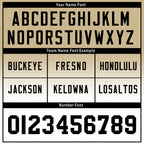 Custom Beige Black Louisiana Personalized Authentic Football Jersey FBJ02-D023033-19