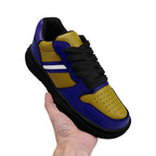 Custom Purple Yellow Baltimore Shoes Personalized Sneaker FN032-D020389-2