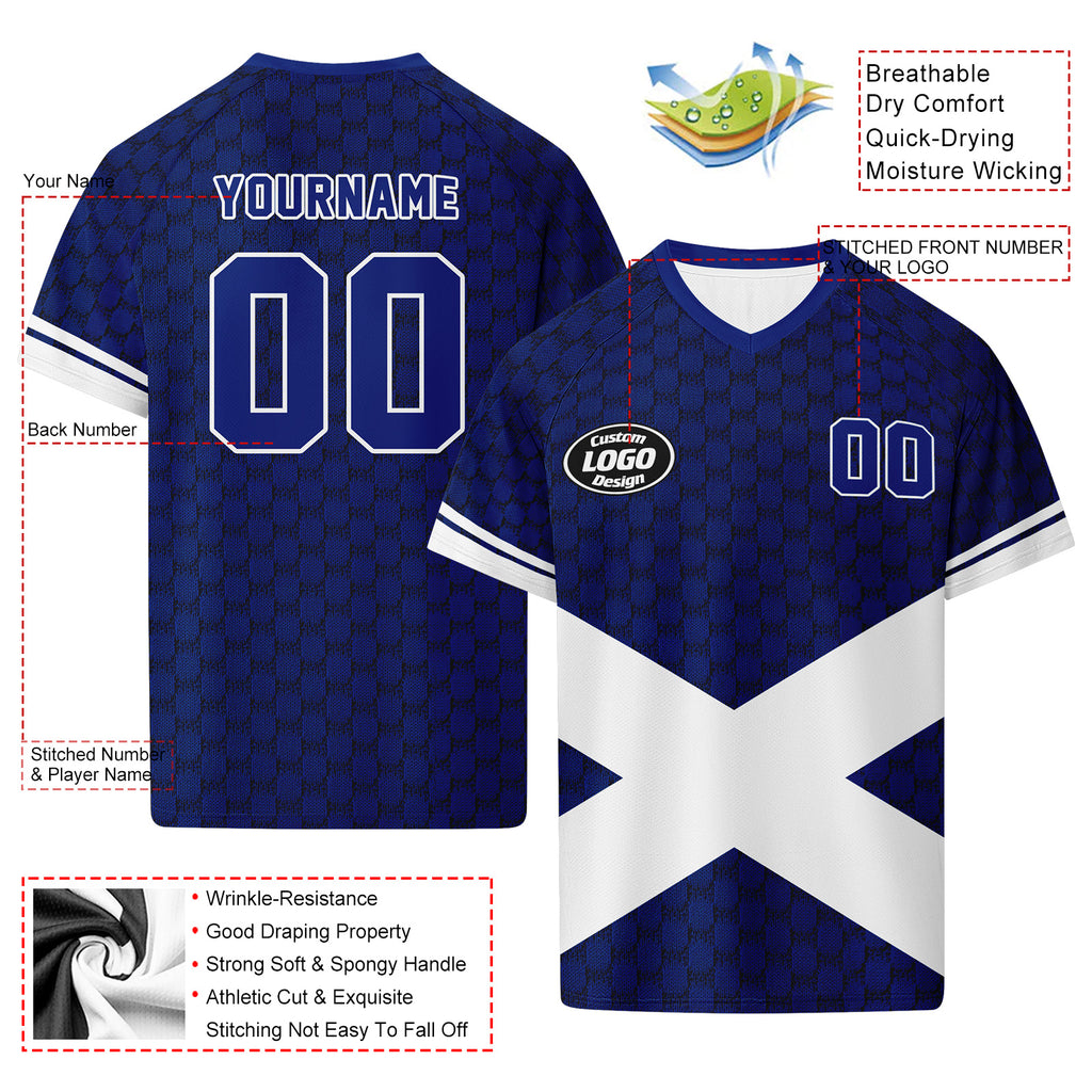Custom Scotland 2026 World Cup Football Shirt Customized Soccer Jersey for Fans Add Your Name & Number FZ190-F020043-1