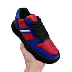 Custom Red Blue Buffalo Shoes Personalized Sneaker FN032-D020389-4