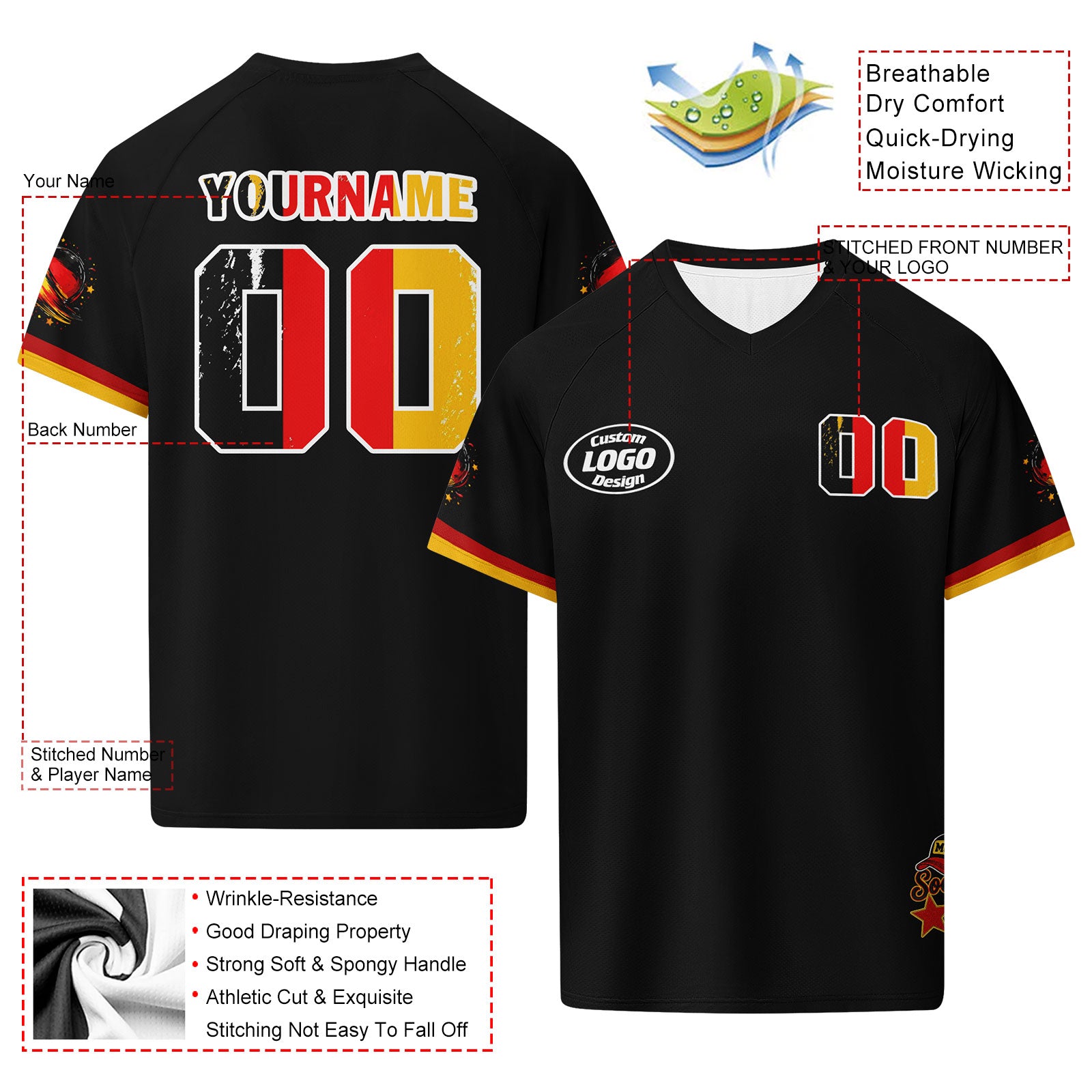 Custom Germany 2026 World Cup Football Shirt Customized Soccer Jersey for Fans Add Your Name & Number FZ190-F025070-6