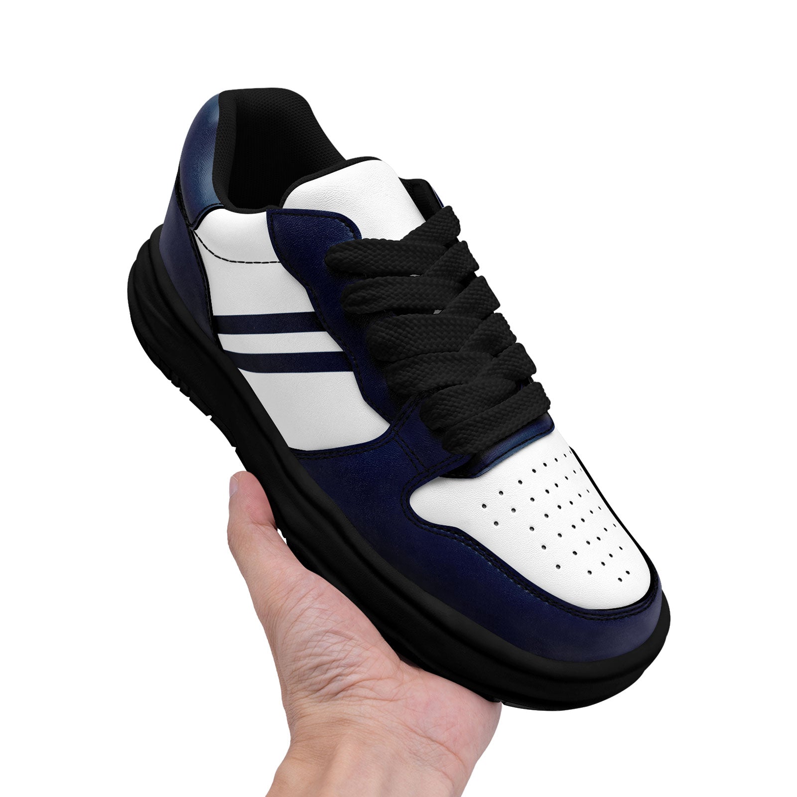 Custom Blue White Dallas Shoes Personalized Sneaker FN032-D020389-9
