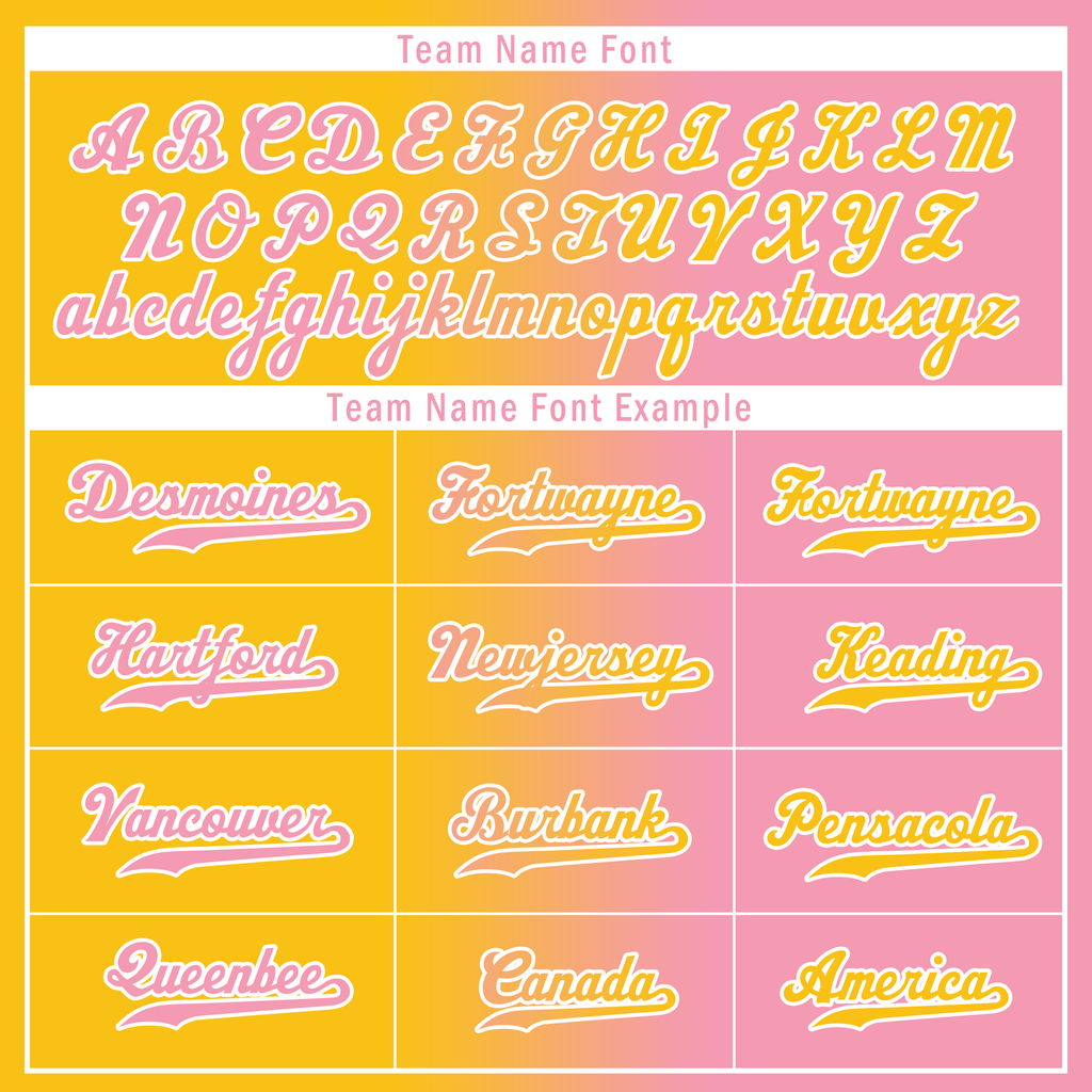 Custom Yellow Pink Gradient Fashion Personalized Authentic Baseball Jersey BSBJ01-D0a7aac