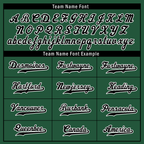 Custom Green Black Raglan Sleeves Personalized Authentic Baseball Jersey BSBJ01-D017207