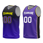 Custom Black Purple Los Angeles City Edition Personalized Reversible Basketball Set Sports Basketball Jersey BBJ01R-D0610-14
